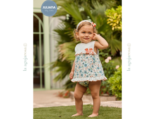 JESUSITO CON BRAGA TELA FLORES DE LA COLECCIÓN VAINILLA DE JULIANA