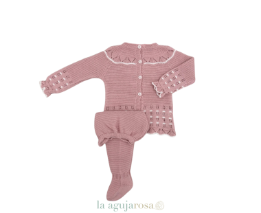 CONJUNTO 2P LIN EMPIECE CALADO FLOR MAQUILLAJE DE LA... 2