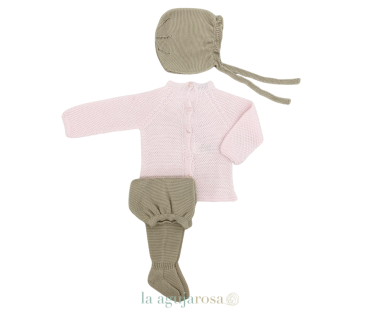 CONJUNTO 3P RECOGIDAS ROA/BEIGE LAZO DE LA COLECCIÓN... 2