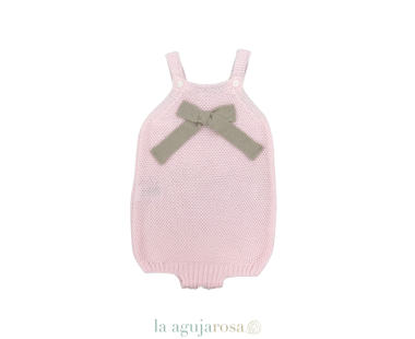 PETO DE PUNTO RECOGIDAS LAZO ROSA BEIG DE LA COLECCIÓN...