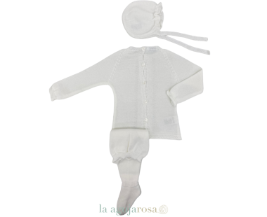 CONJUNTO 3P TACHÓN ARANES CALADOS BLANCO DE LA COLECCIÓN... 2