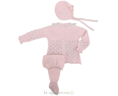 CONJUNTO 3P LIN ROMBOS ROSA DE LA COLECCIÓN CANELA DE... 2