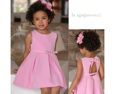 VESTIDO INFANTIL NIÑA EN COLOR ROSA