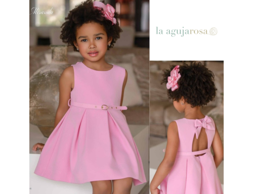 VESTIDO INFANTIL NIÑA EN COLOR ROSA