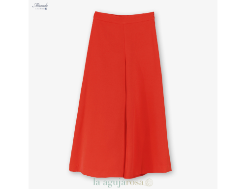 CONJUNTO NIÑA ROJO TOP VOLANTES PANTALÓN PALAZZO DE MIRANDA