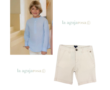 CONJUNTO NIÑO CAMISA Y PANTALÓN CORTO DE MIRANDA