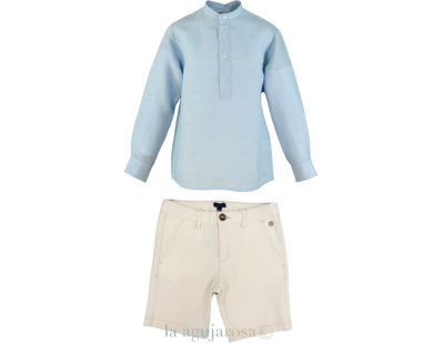 CONJUNTO NIÑO CAMISA Y PANTALÓN CORTO DE MIRANDA 2