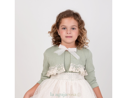 REBECA CON PUNTILLA EN COLOR VERDE AGUA DE NEKENIA