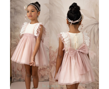 VESTIDO DE NIÑA DE CERMONIA DE LA FAMILIA ALBA DE BASMARTÍ
