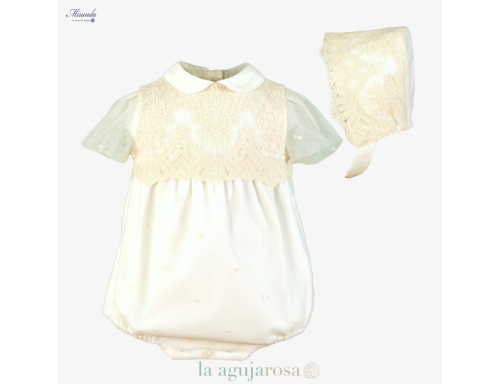 PELELE CON GORRO DE CEREMONIA EN CRUDO DE MIRANDA