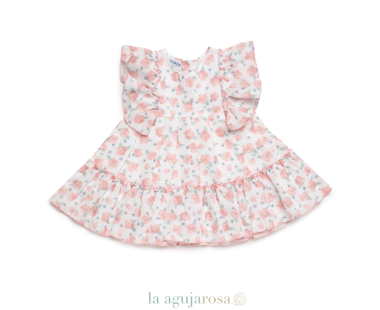 VESTIDO 2 VOLANTES FLORES DE LA COLECCIÓN ARÁNDANO DE... 2