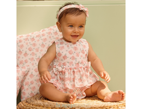 CONJUNTO PANTALÓN CAMISA NIÑA FLORES DE LA COLECCIÓN ARÁNDANO DE JULIANA