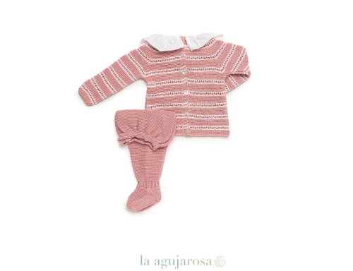 CONJUNTO LIN CALADO PASACINTAS DE LA COLECCIÓN ARÁNDANO DE JULIANA