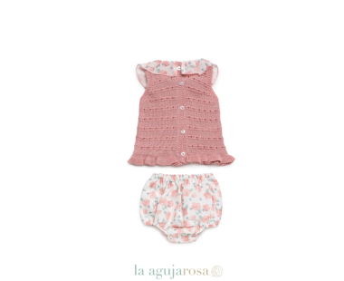 CONJUNTO BRAGA TELA FLORES DE LA COLECCIÓN ARÁNDANO DE... 2