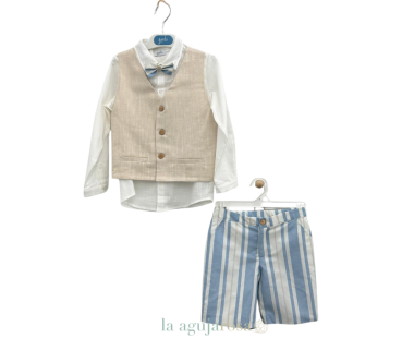CONJUNTO PANTALÓN BERMUDA Y CHALECO DE LA FAMILIA...