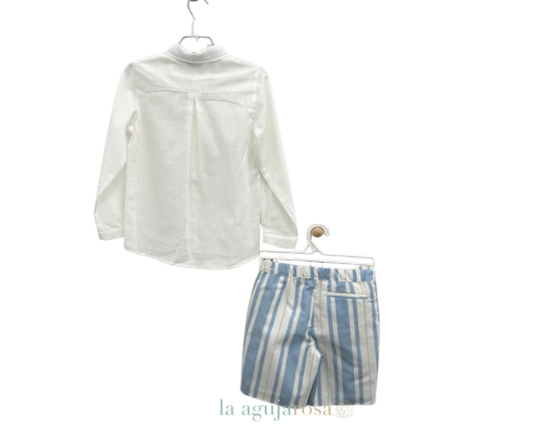 CONJUNTO PANTALÓN BERMUDA Y CHALECO DE LA FAMILIA PORCELANA DE YOEDU