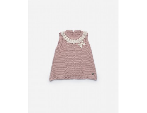 VESTIDO PUNTO DE ROMBOS