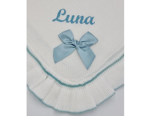 MANTITA PUNTITOS VOLANTE PERLADO VERANO DE JULIANA