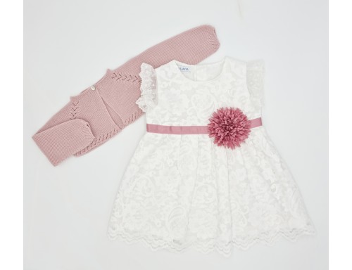 VESIDO ENTERIZO TELA DE ENCAJE