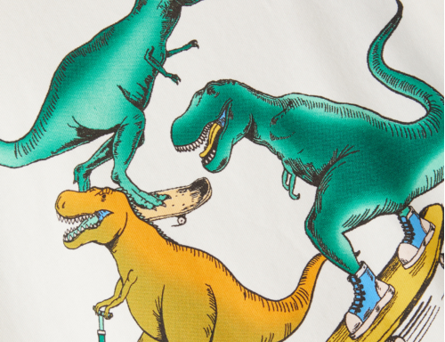 CAMISETA DE ALGODÓN DINOSAURIOS BESTSELLER