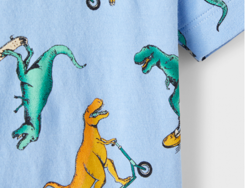 CAMISETA AZUL  DINOSAURIOS DE  ALGODÓN DE BESTSELLER