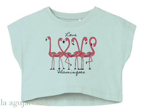 CROP TOP VERDE CISNES DE ALGODÓN BESTSELLER