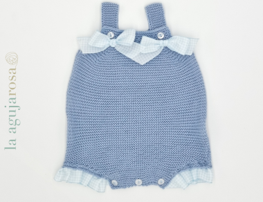 PETO PUNTO LAZOS VICHY J5189 DE JULIANA COLOR AZUL CIELO 2