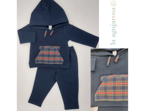 CONJUNTO PANTALÓN LARGO CON SUDADERA DE BABIDÚ