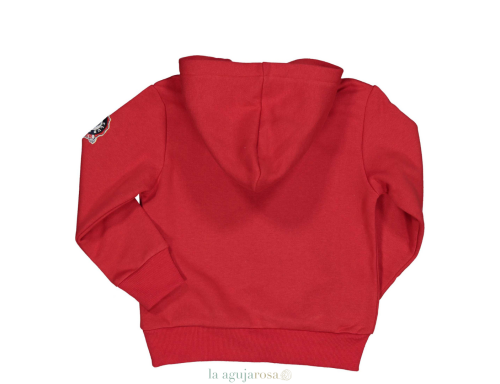 SUDADERA CON CAPUCHA ROJA TRYBEYOND