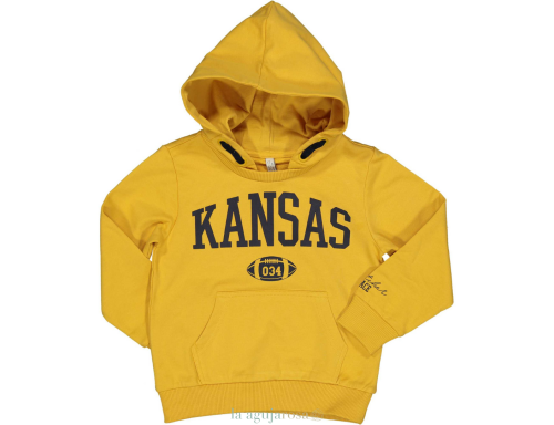 SUDADERA CON CAPUCHA MOSTAZA TRYBEYOND