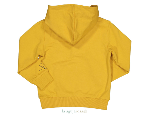 SUDADERA CON CAPUCHA MOSTAZA TRYBEYOND