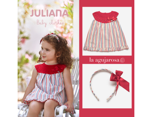 VESTIDO CUERPO REDONDO RAYADO J7118 DE LA COLECCIÓN VARADERO DE JULAINA