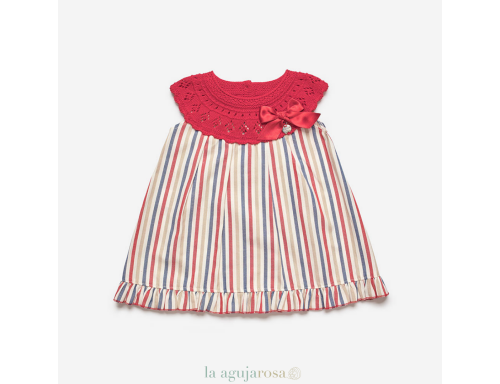 VESTIDO CUERPO REDONDO RAYADO J7118 DE LA COLECCIÓN VARADERO DE JULAINA