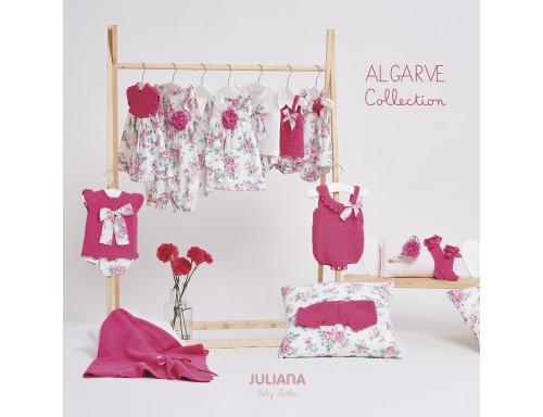 VESTIDO DOS VOLANTES FLORES J7130 DE LA COLECCIÓN ALGARVE DE LA MARCA JULIANA