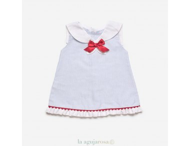 VESTIDO ENTERIZO TELA RAYADA J7137 DE LA COLECCIÓN BÁVARO... 2