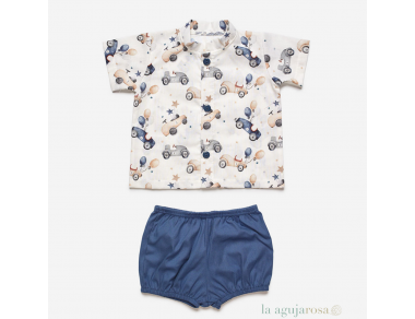 CONJUNTO CAMISA NIÑO COCHES J7176 DE LA COLECCIÓN NORONHA... 2