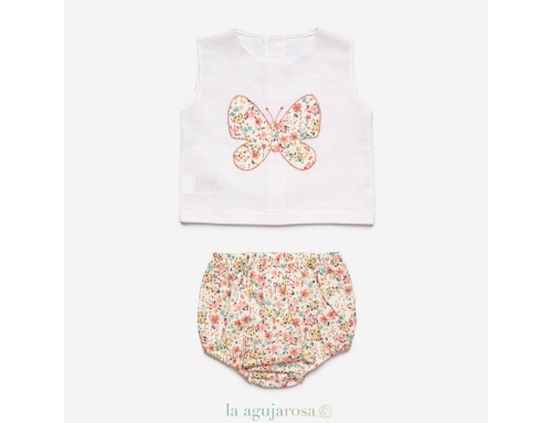 CONJUNTO CAMISA NIÑA MARIPOSA J7181 DE LA COLECCIÓN PROVIDENCIA DE JULIANA