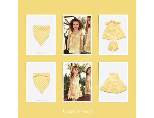 BANDANA CUADROS J7238 DE LA COLECCIÓN MARINA DE JULIANA