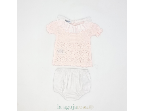 CONJUNTO BRAGA PLUMETI ROMBOS SEGUIDO J7075 DE LA COLECCIÓN CALETA DE JULIANA