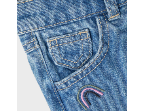JEANS NIÑA BORDADO ARCOIRIS DE NAME IT