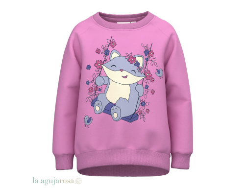 SUDADERA DE ALGODÓN ROSA DE BESTSELLER