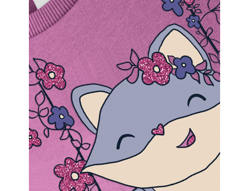 SUDADERA DE ALGODÓN ROSA DE BESTSELLER