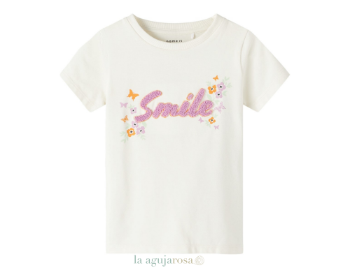 CAMISETA MANGA CORTA NIÑA ALGODÓN ORGÁNICO SMAILE DE BESTSELLER