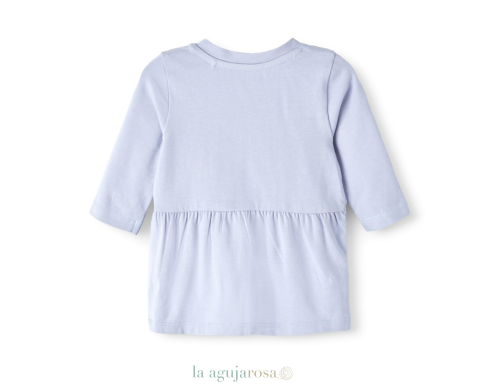 CAMISETA NIÑA MEDIA MANGA DE ALGODÓN ORGÁNICO