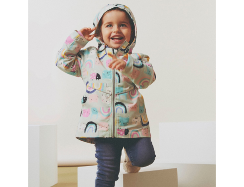 CHAQUETA DE NIÑA FORRADA IMPERMEABLE