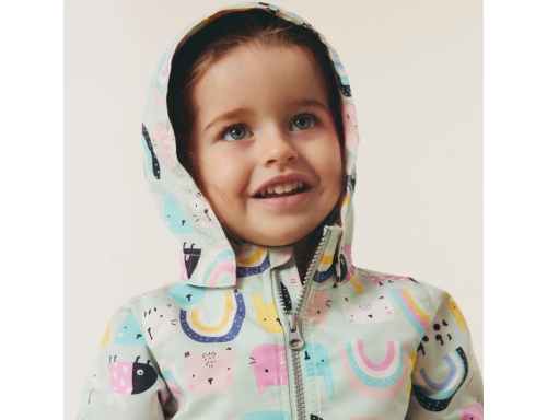 CHAQUETA DE NIÑA FORRADA IMPERMEABLE