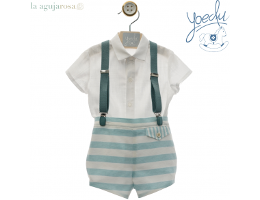 CONJUNTO BEBÉ CON TIRANTES DE LA FAMILIA MADISON DE YOEDU 2