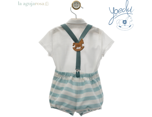 CONJUNTO BEBÉ CON TIRANTES DE LA FAMILIA MADISON DE YOEDU