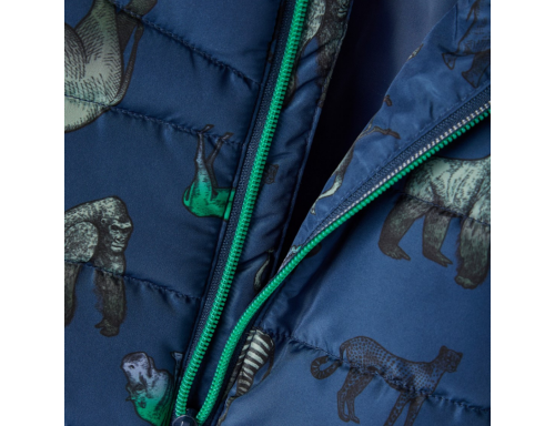CHALECO NIÑO ESTAMPADO DINOSAURIOS COLOR AZUL