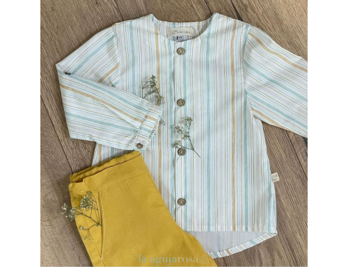CONJUNTO DE NIÑO DE LINO Y ALGODÓN ORGÁNICO DE LOLA LIKES